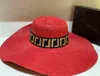 Designers Straw Bucket Hat Casquette Wide Brim Hats for Women Mens Sun Prevent Bonnet Beanie Big Size Caps F Snapbacks Beanies Pink Orange Cap 10 Style