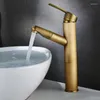 Bathroom Sink Faucets Pull Out Taps Black Painted Vintage Gold Faucet Retractable Cold Water Wash Basin Brushed Tap Grifo Lavabo