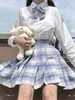 Gonne JMPRS Plaid Donna Pieghettato Bow Knot Estate Vita alta Preppy Girls Dance Mini Cute A Line Harajuku Sexy Japan Faldas 230424