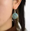 Stud Avant-Garde Femmes en larmes Turquoise Boucles d'oreilles Art Déco Modernisme Teengirl Oreilleur de boucle d'oreille Designer Royalerie en gros 231124