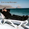 Leg Massagers 6-kamersluchtcompressie Massagesysteem Hele lichaam Massager Compressiepomp Recovery Boot en been Massage Machine 230425