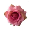 Fleurs décoratives 4 pièces/lot 2023 Roses en soie artificielle tige de fleur pour la saint-valentin mariage ameublement Pographie décoration