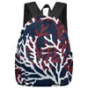 Zaino estivo vela vita marina spiaggia corallo blu navy zaini uomo donna scuola impermeabile per studentesse borsa Mochila