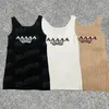 Croped Tanks Top T Shirts Women Letter Knits Tee Sticked Sport Topps Sleeveless Woman Vest Clothes