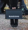 Campingmöbel Blackdog Schwarz Camping Klapptisch Tragbares Set Aluminiumlegierung PE Picknicktische und Stühle Hocker