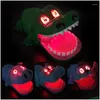 Party Masks Creative Big Size Crocodile Mouth Dentist Bite Finger Game Funny Gags With Light Sound Toy For Kids Family Play Fun Drop Dhaxe
