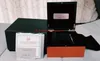 Whoalesale Best Watch Boxes Pam 1950 Watches Original Box Papers Card Card bands Drickdriver Wood Orange Handbag for PAM111PAM01312腕時計