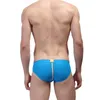 Slip hommes Sexy sous-vêtements slips maille respirant taille basse Gay pénis poche mâle culotte Shorts Ropa intérieur Hombre