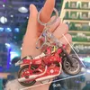 Mini Motorcykel Looper Keychain Ny motorcykel Key Chain Bag Cool Toy Model Pendant Advertising Promotion Gift Jewelry