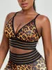 Kobiety dla kobiet Fittoo Sport Tops for Women Bras Seksowne trening fitness Leopard Bra z wbudowaną kubkiem siłowni biegnący z uprawy