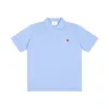 Herr mode polo skjorta lyx france med ami broderi herr t-shirts kort ärm mode casual mäns sommar hög kvalitet t-shirt olika färger tillgänglig storlek storlek