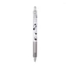 ПК/Pack Kawaii прозрачная ручка Panda Metal Clip Gel Pen 0,5 мм черные чернила