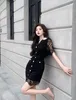 Abiti sexy urbani Designer New Summer for Women Hollow Out Dinner Dress Party Ootd Fashion Pizzo di alta qualità Compleanno Festa della mamma Regalo O6OR