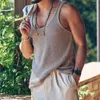 Men's Tank Tops 2023 Summer Casual Knitted Men Loose Sleeveless Vest Fashion Mens Clothes Streetwear For Male Knit Pullover