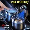 Car Ashtrays Car Cigarette Ashtray Cup With Lid With LED Light Portable Detachable Vehicle Ashtray Holder for Ford Smax Bmax Cmax Q231125