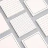 80 feuilles bureau école bloc-notes mignon planificateur bloc-notes poste notes autocollantes à faire liste grille simples tampons à déchirer