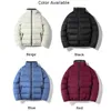 Parkas pour hommes Casual hommes hiver chaud matelassé Parka veste Stand col en peluche solide rembourré bulle Puffer épaissi manteaux vêtements 231124