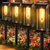 Luz solar ao ar livre luz do jardim doméstico à prova dwaterproof água jardim fio de tungstênio gramado inserir luz atmosfera ao ar livre luz de rua decorativa