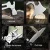 Camping Multitool Accessories Gifts for Men Dad 15 in 1 Upgraded Multi Tool Survival Gear with Axe Hammer Pliers Saw Screwdrivers Bottle Opener