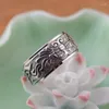 Cluster ringen herten king sieraden groothandel zilver S925 sterling ring antieke ambachten kunnen boeddhisme roteren
