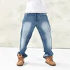 Men's Jeans 2023 Autumn Winter Loose Plus Size Baggy Hip Hop Wide Leg Comfortable Parkour Streetwear Denim Pants Long Trousers Male