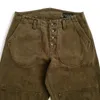 Men's Pants Men's Heavy Cotton Mid-Waist Loose Overalls Deck Pants Amekaji Vintage Casual Pants Pencil Pants 230425
