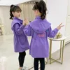 Coat Girls Autumn Sports Windbreaker Models In the Big Child Students Lose Winter Thick Cotton Kids Coats Fall Trench Baby Outerwear