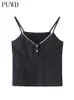 Frauen Tanks Camis PUWD Casual Black Blumendruck weiche Baumwolltanks -Tanks -Sommer -Mode Retro Ultra dünn 230425