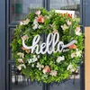 Decorative Flowers Spring Wreaths Hopeful Eucalyptus Artificial Wreath With Realistic Beauty Home Decor Products For Entrance Window Farm