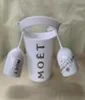 2glass1bucket New Moet Champagne Ftes Glasses Plastic Wine Cooler Glasses Dishwasher White Moet Acrylic Champagne Buckets32775885199