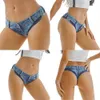 Pantaloncini corti da donna in denim sexy da donna Ragazza a vita alta a vita bassa da spiaggia YF049887 230424