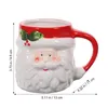 Mokken Mok Kerst Koffiemokken Beker Keramiek Melk Reizen Water Party Thee Delicate De Tazas Kerstman Creatieve Claus Pen Aardewerk Houder 231124