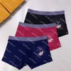 Mens Designer Underpants Luxury Brand Logo Printed Boxers New Men Modal Sexig andningsbara Sports Underwear 3Pce/Set