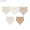 Bibs Burp Cloths Kiddiezoom 5pcs/Lot Baby Baby Girl Pibs Triangle Cotton Infant Bandana Newborn Feeding Saliva Towell231125