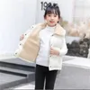 Gilet automne hiver garçons filles sans manches à capuche gilet veste dessin animé imprimé manteau enfants vêtements d'extérieur chauds 231124