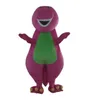 High quality Adult Barney Cartoon Mascot Costumes on Adult Size Free Shipping