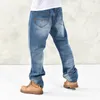 Jeans pour hommes 2023 automne hiver ample grande taille Baggy Hip Hop jambe large confortable Parkour Streetwear Denim pantalon pantalons longs homme