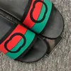 Interlocking G slide sandal Designer Rubber Slipper 655265 Women's Striped Flat Sandals Italy Luxurys Summer Pool Slippers For Men