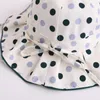 Cappelli Ragazzino Cappello da sole stampato a pois Ragazza Piega a tesa Papillon Berretto in cotone 2023 Bambino Bambino Primavera Estate Parasole 6-24 mesi