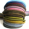 Akcesoria części butów 1 para 18 kolorów w paski podwójne kolorowe sznurówki okrągłe trampki na zewnątrz sznurowarki bawełniane buty sznurowane 70 cm 90 cm 120 cm 150 cm 231124