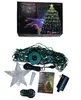 Strings Tuya Smart Christmas Tree Garland LED Fairy String Lights App Remote Control Diy Picture Display voor Outdoor Wedding Party Decorled