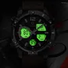 Montres-bracelets Marque Fairwhale Hommes Montre Numérique 48mm Sport Mode Militaire Montres Quartz Montre-Bracelet Lumineux