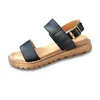 Sandals Genuine Leather Children's Sandals Fashion Light Bottom Princess Shoes Party Show Girls Sandals Size 26-36 230425