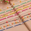 Anhänger Halsketten Y2K Stil Blume Perlenkette Für Frauen Böhmische Bunte Kurze Perle Choker Weiblichen Schmuck