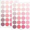 Envoltório de presente 4 folhas por pacote multi-forma cor etiqueta adesivos simples colorido redondo quadrado ponto mão conta escolhas