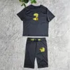 2023 Summer Black Two Piece Pants Women Casual T-shirt e Bottoms Set Daily Outfits Tuta Spedizione gratuita