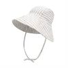 Малышка Sunhat Summer Boys Девочки для девочек деть детские хлопковые шляпы для ультрафиолетовых шляп с большими краями на открытом воздухе пляжные шапки мода повседневная панама p230424