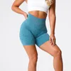 Shorts femininos Scrunche os exercícios elásticos sem costura Leggins curtos Ruched Fitness roupas de forma lisonjeira de ginástica desgaste nvgtn 230424