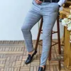 Men's Suits Great Men Trousers All Match Breathable Casual Formal Zipper Business Pants Slim Fit