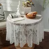 Table Cloth Black White Lace Decorative El Wedding Party Dining Fabric Home Decor Tablecloth